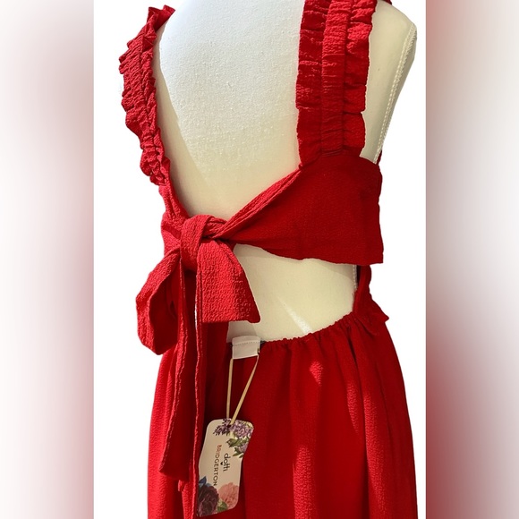 Dotti Bridgerton Shondaland Red Dress (Netflix) Limited Edition Dress Size 16 - Picture 4 of 5